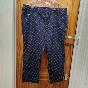 GAP Navy blue tiny polka dots size 18
